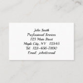 Carte de contact saison Red Winter Berries (Dos)