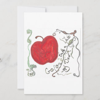 Carte de conte de fée de la pomme