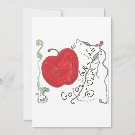 Carte de conte de fée de la pomme (Devant)