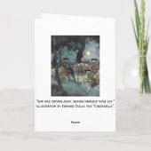 Carte de conte de fées d'entraîneur de Cendrillon (Dos)