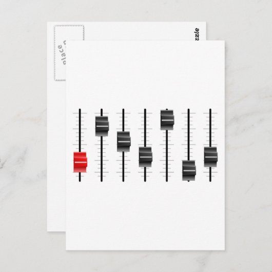 Carte de contrôle audio ou vidéo Diapositives ou f (Devant / Derrière)