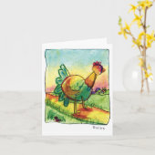 Carte de coq (Fleur jaune)