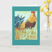 carte de coq (Fleur jaune)