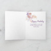 Carte de corail de coquillages pour le 30e anniver (Intérieur)