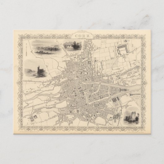 Carte de Cork, Irlande (Devant)