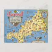 Carte de Cornwall, Angleterre (Devant)