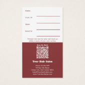 Carte de correction de racine de photo moderne (Dos)