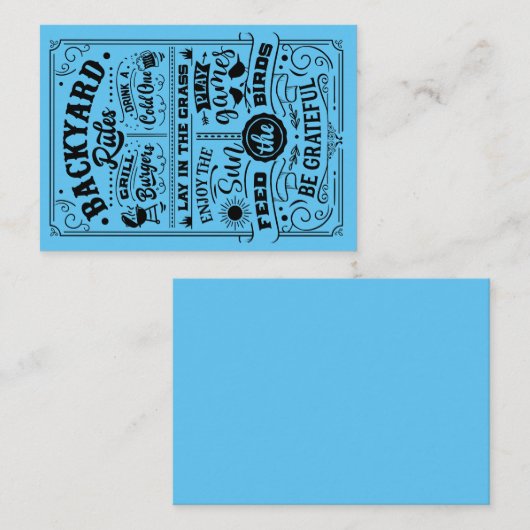 Carte de correspondance (Devant / Derrière)