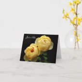 Carte de correspondance (Fleur jaune)