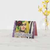 Carte de correspondance (Fleur jaune)