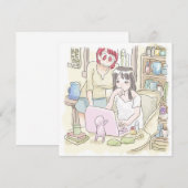 CARTE DE CORRESPONDANCE さむにやじ (Devant / Derrière)