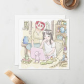 CARTE DE CORRESPONDANCE さむにやじ (Devant/Arrière en situation)