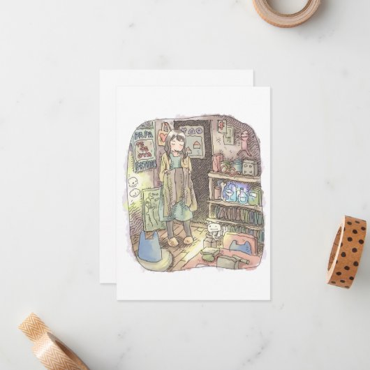 CARTE DE CORRESPONDANCE さやしごじ (Devant/Arrière en situation)