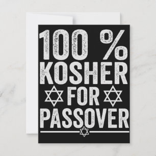 Carte De Correspondance 100% casher pour Pâque drôle Pessa'h