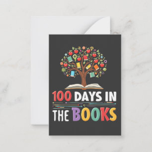 Carte De Correspondance 100 Jours dans les livres Jours de livre scolaire