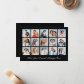 Carte De Correspondance 15 Collage photo Ajoutez votre propre message (Devant/Arrière en situation)