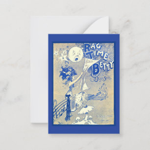 Carte De Correspondance 1909 Ragtime Betty partition art