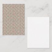 Carte De Correspondance 1940s Utility Floral Sprig Pattern (Devant / Derrière)