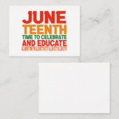 Carte De Correspondance 19ème Jeu pour célébrer et éduquer le Noir (Devant / Derrière)