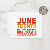 Carte De Correspondance 19ème Jeu pour célébrer et éduquer le Noir (Devant/Arrière en situation)