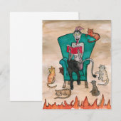 Carte De Correspondance 2020 Krampus et les Kitties (Devant / Derrière)