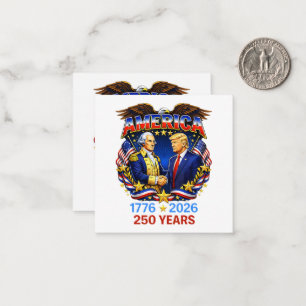 Carte De Correspondance 250 Ans d'Amérique Anniversaire 250ème