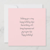 Carte De Correspondance 30 ans, 30 ans heureux (Dos)