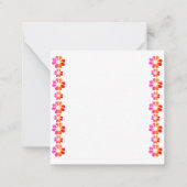 Carte De Correspondance 30 Fleur rouge orange (Dos)