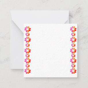 Carte De Correspondance 30 Fleur rouge orange