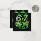 Carte De Correspondance 6 7 Jour de la Saint-Patrick (Devant/Arrière en situation)