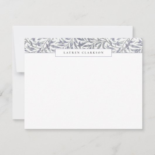 Carte de correspondance à bordure supérieure motif (Devant)