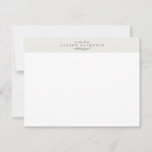Carte de correspondance à branche botanique modern (Devant)