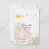 Carte De Correspondance À ma fille à Pâques (Dos)