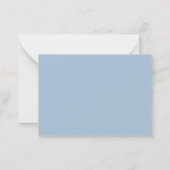 Carte de correspondance à monogramme à bordure col (Dos)