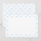 Carte de correspondance à monogramme floral romant (Devant / Derrière)