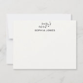 Carte de correspondance à motif de patte classique (Devant)