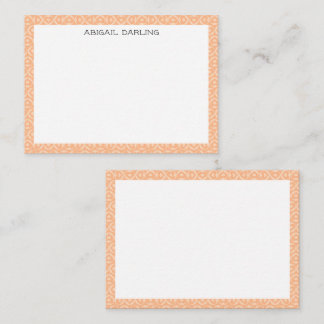 Carte de correspondance à texture imprimée de cœur