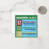 Carte De Correspondance ABC du salut (Devant/Arrière en situation)