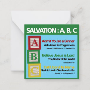 Carte De Correspondance ABC du salut