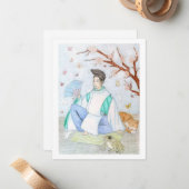 Carte De Correspondance Abe no Seimei (Devant/Arrière en situation)