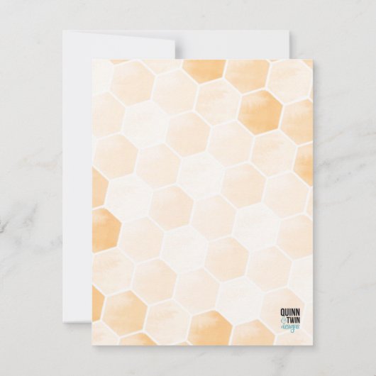 Carte De Correspondance Abeille aquarelle (Dos)