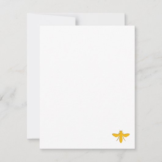 Carte De Correspondance Abeille en contact (Devant)