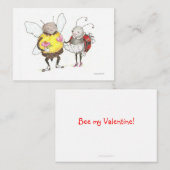 Carte De Correspondance abeille et coccinelle minuscule (Devant / Derrière)