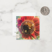 Carte De Correspondance Abeille unique (Devant/Arrière en situation)