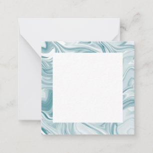 Carte De Correspondance Abstrait Turquoise tourbillonnant