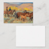 Carte De Correspondance Accueil, 1942 par Maynard Dixon (Devant / Derrière)