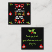 Carte De Correspondance Accueil Amélioration Cadeaux de Noël (Devant / Derrière)