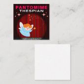 Carte De Correspondance Acteur de pantomime - Fée marraine (Devant / Derrière)