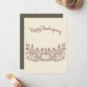 Carte De Correspondance Action de grâce (Devant/Arrière en situation)