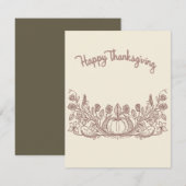 Carte De Correspondance Action de grâce (Devant / Derrière)